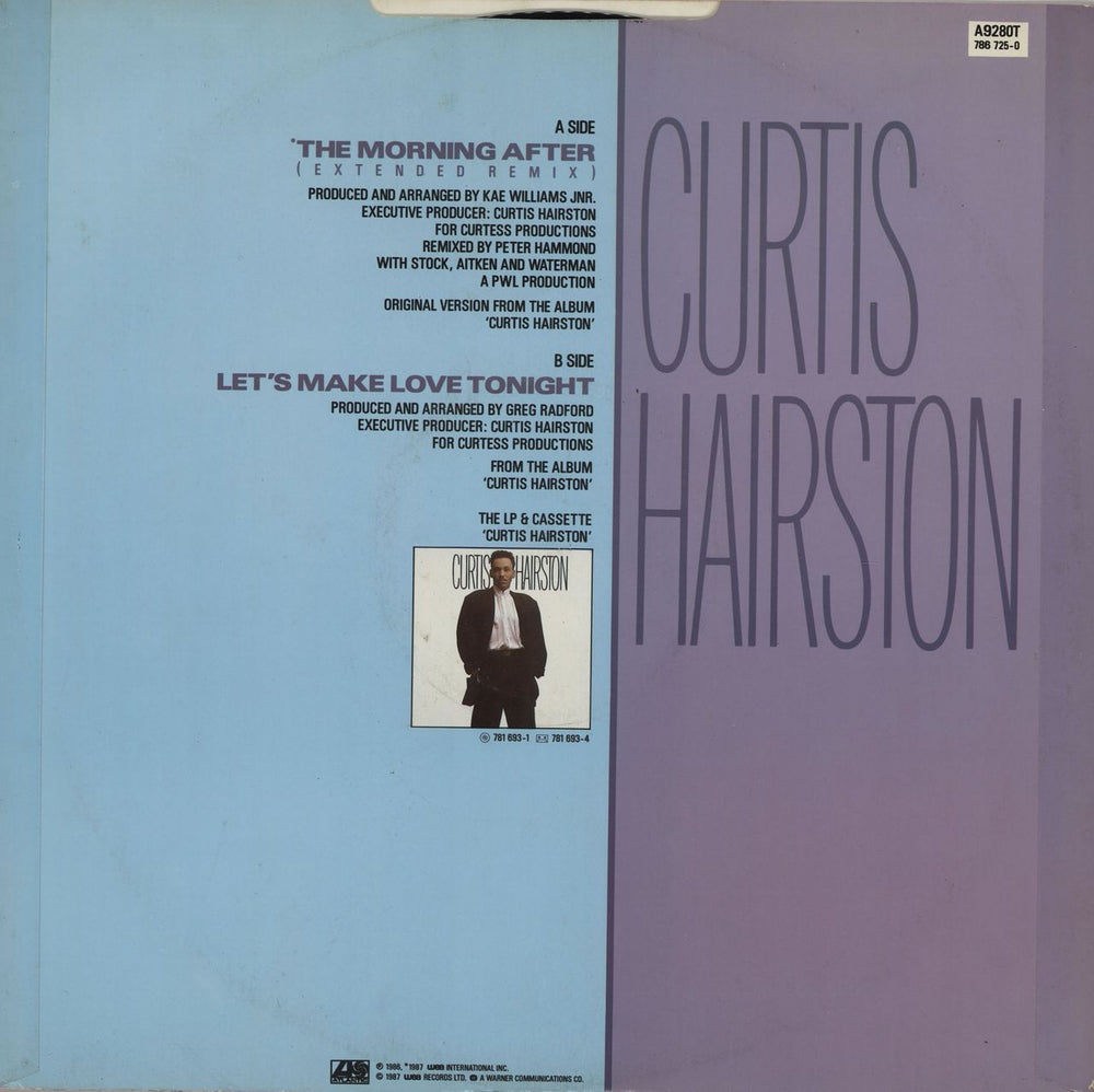 Curtis Hairston The Morning After UK 12" vinyl single (12 inch record / Maxi-single)