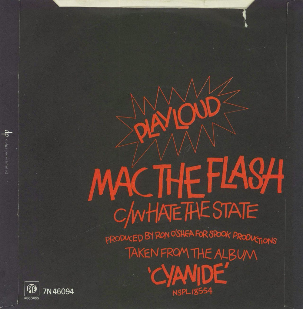 Cyanide Mac The Flash - EX UK 7" vinyl single (7 inch record / 45)