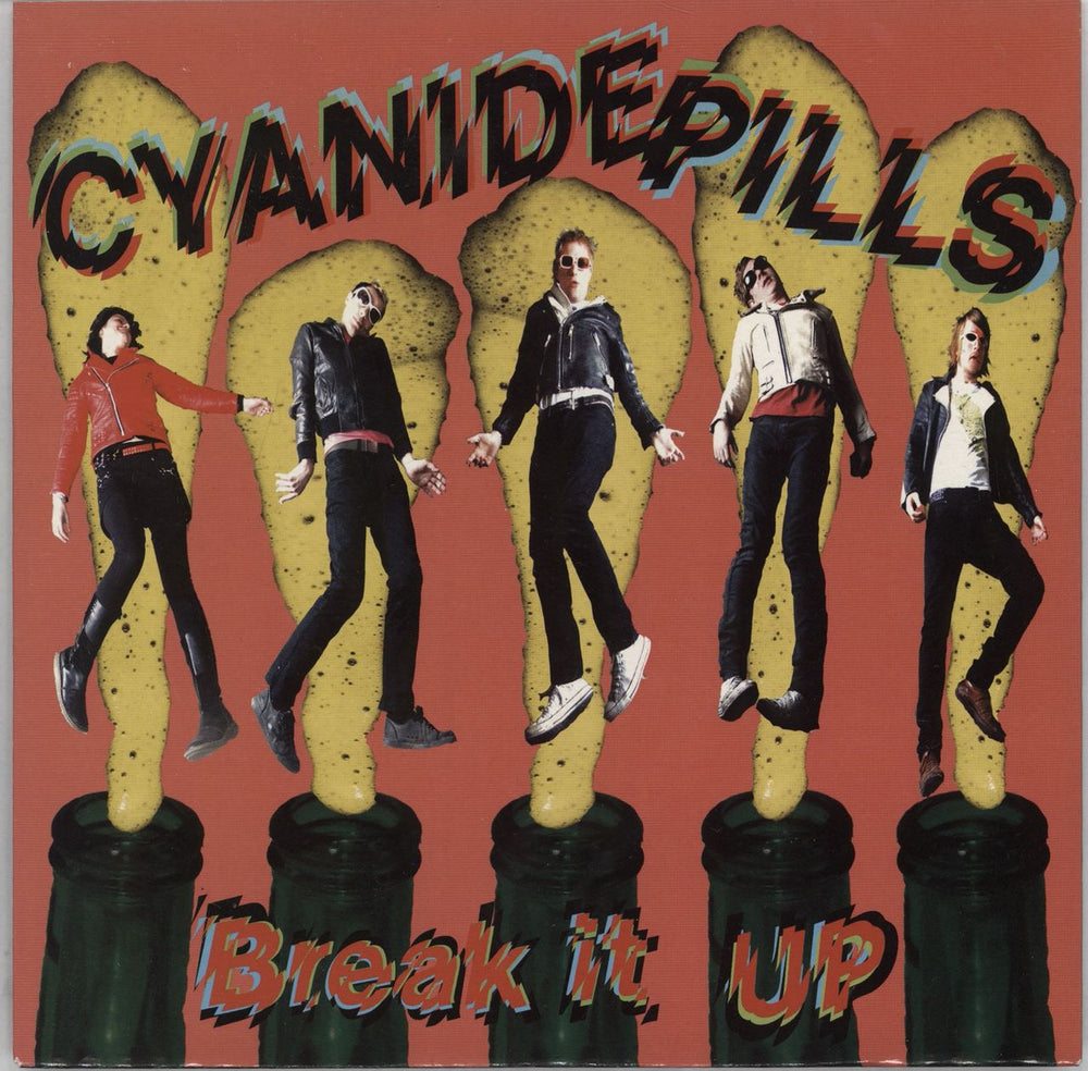 Cyanide Pills Break It Up - Yellow Vinyl UK 7" vinyl single (7 inch record / 45) DAMGOOD329