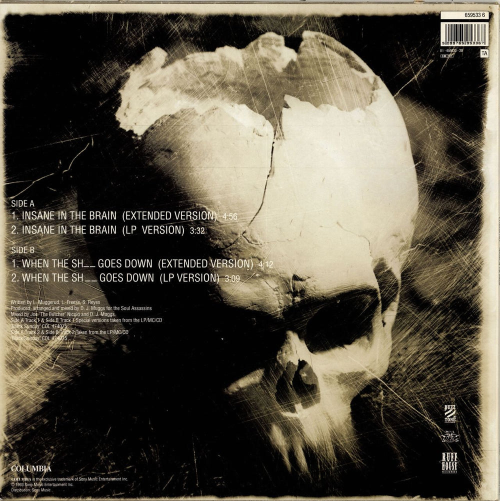 Cypress Hill Insane In The Brain Dutch 12" vinyl single (12 inch record / Maxi-single) 5099765953367