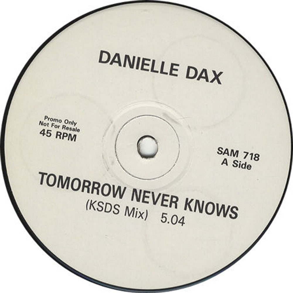 Danielle Dax Tomorrow Never Knows UK Promo 12" vinyl single (12 inch record / Maxi-single) SAM718