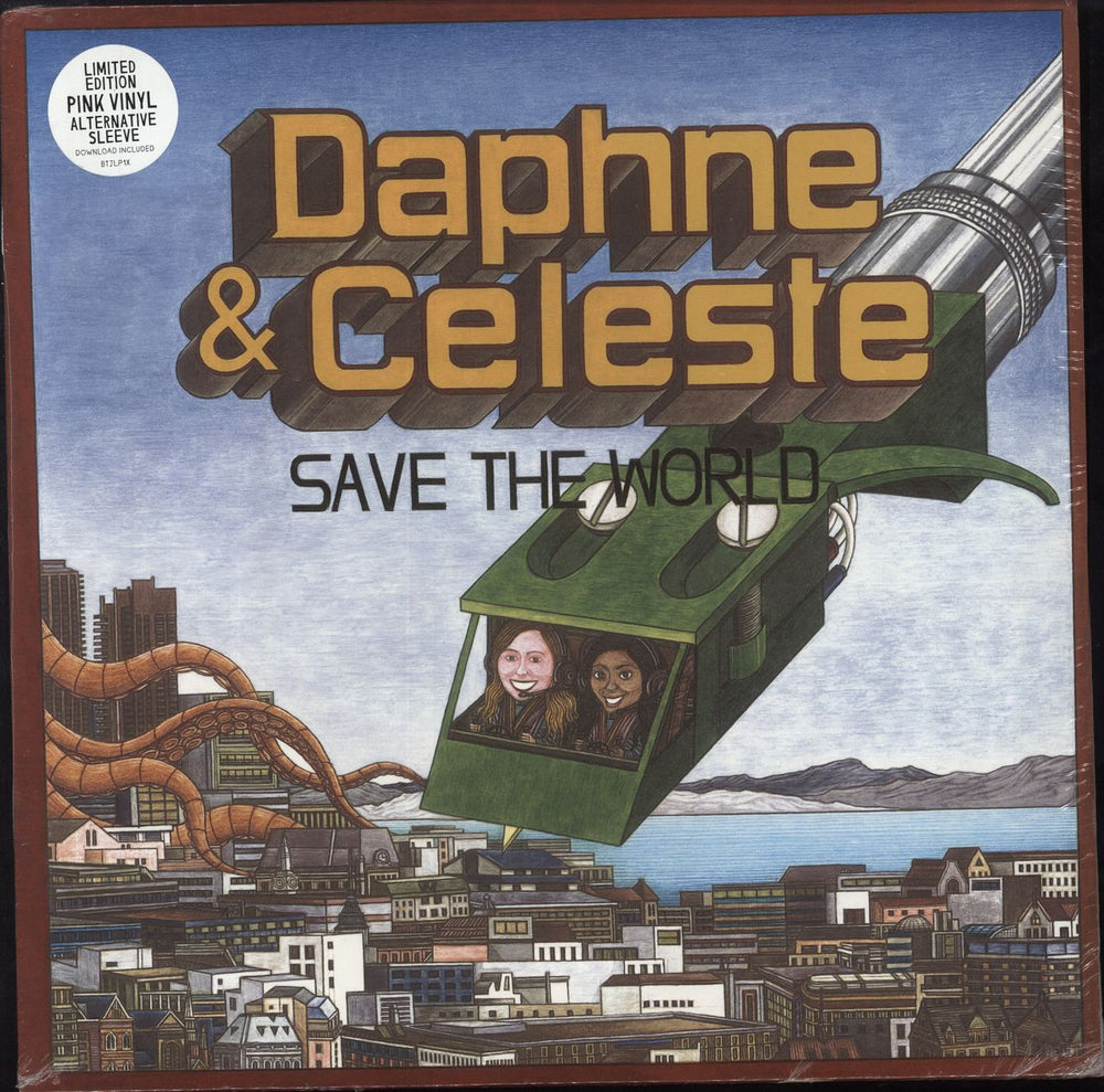 Daphne & Celeste Save The World - Pink Vinyl - Alt Slv - Sealed UK vinyl LP album (LP record) BTJLP1X