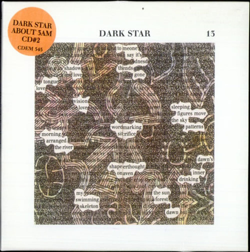 Dark Star (Indie) About 3am UK CD single (CD5 / 5") CDEM534