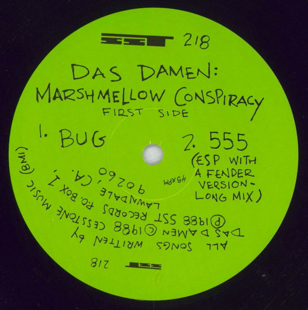 Das Damen Marshmallow Conspiracy EP - Open Shrink US 12" vinyl single (12 inch record / Maxi-single) DAS12MA827618