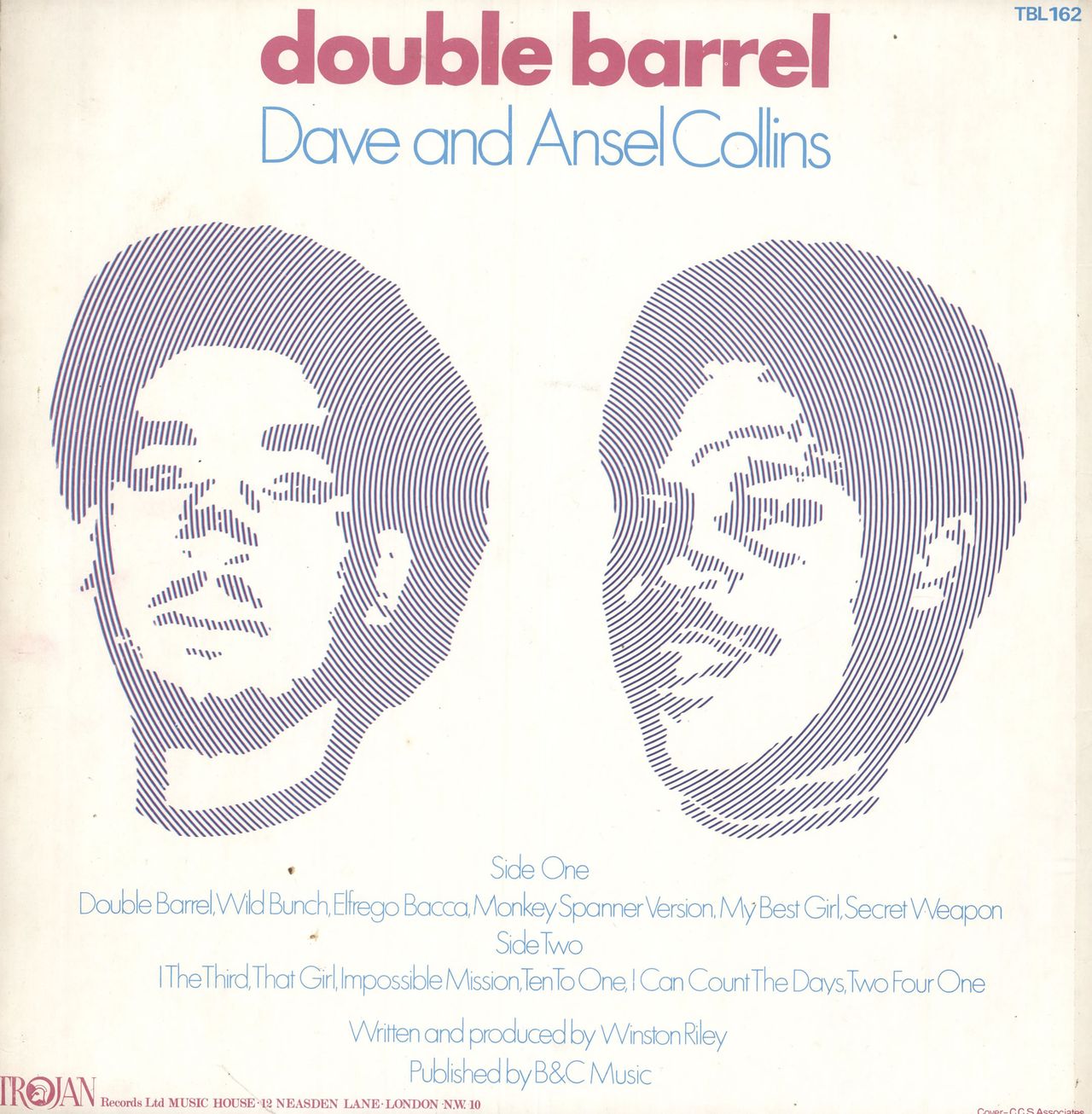 Dave And Ansel Collins Double Barrel - 1st UK Vinyl LP