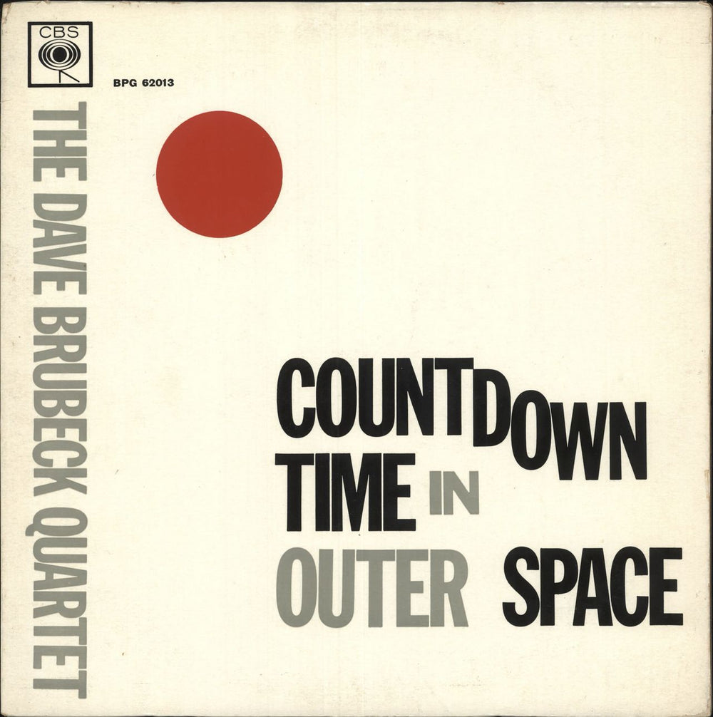 Dave Brubeck Countdown - Time In Outer Space - VG+ UK vinyl LP album (LP record) BPG62013