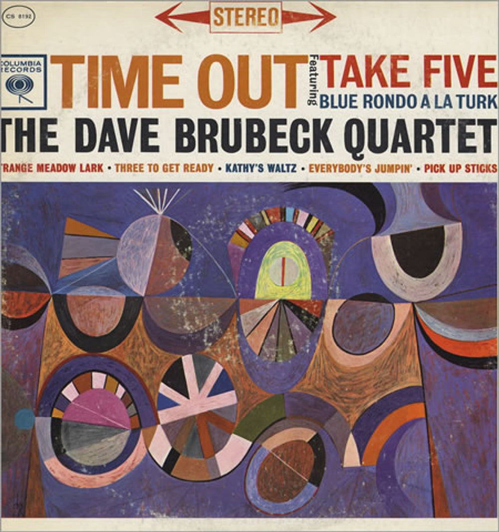 Dave Brubeck Time Out US vinyl LP album (LP record) CS8192