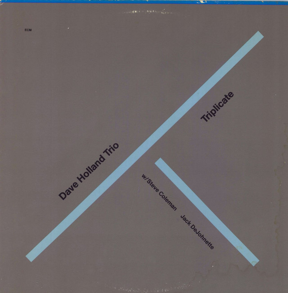 Dave Holland Triplicate - VG German vinyl LP album (LP record) ECM1373