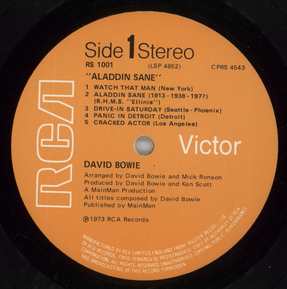 David Bowie Aladdin Sane - 1st - EX UK vinyl LP album (LP record) BOWLPAL654858