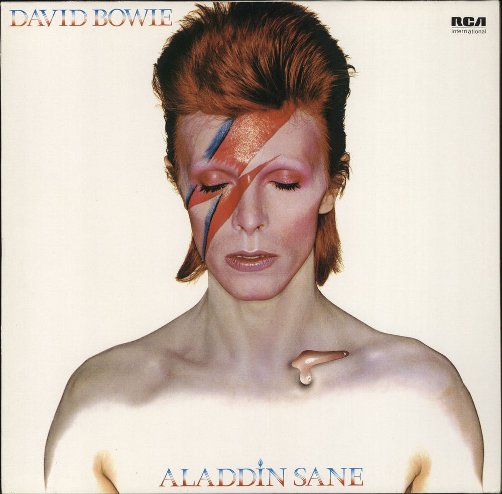 David Bowie Aladdin Sane - 80s German vinyl LP album (LP record) INTS5067