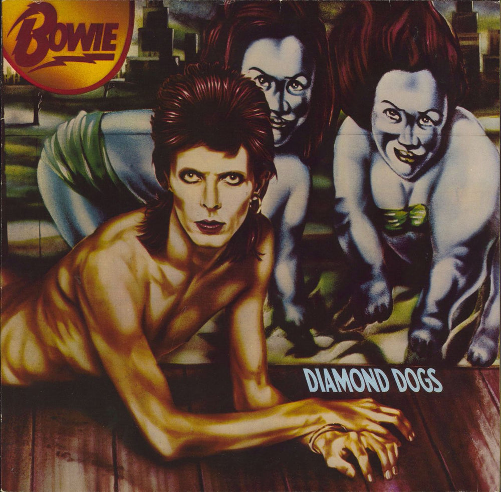 David Bowie Diamond Dogs + Legend Insert - EX German vinyl LP album (LP record) INTS5068