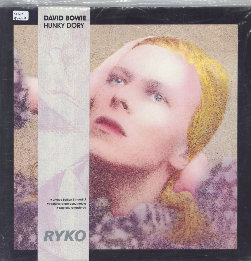 David Bowie Hunky Dory - Clear Vinyl - Sealed US 2-LP vinyl record set (Double LP Album) RALP0133-2
