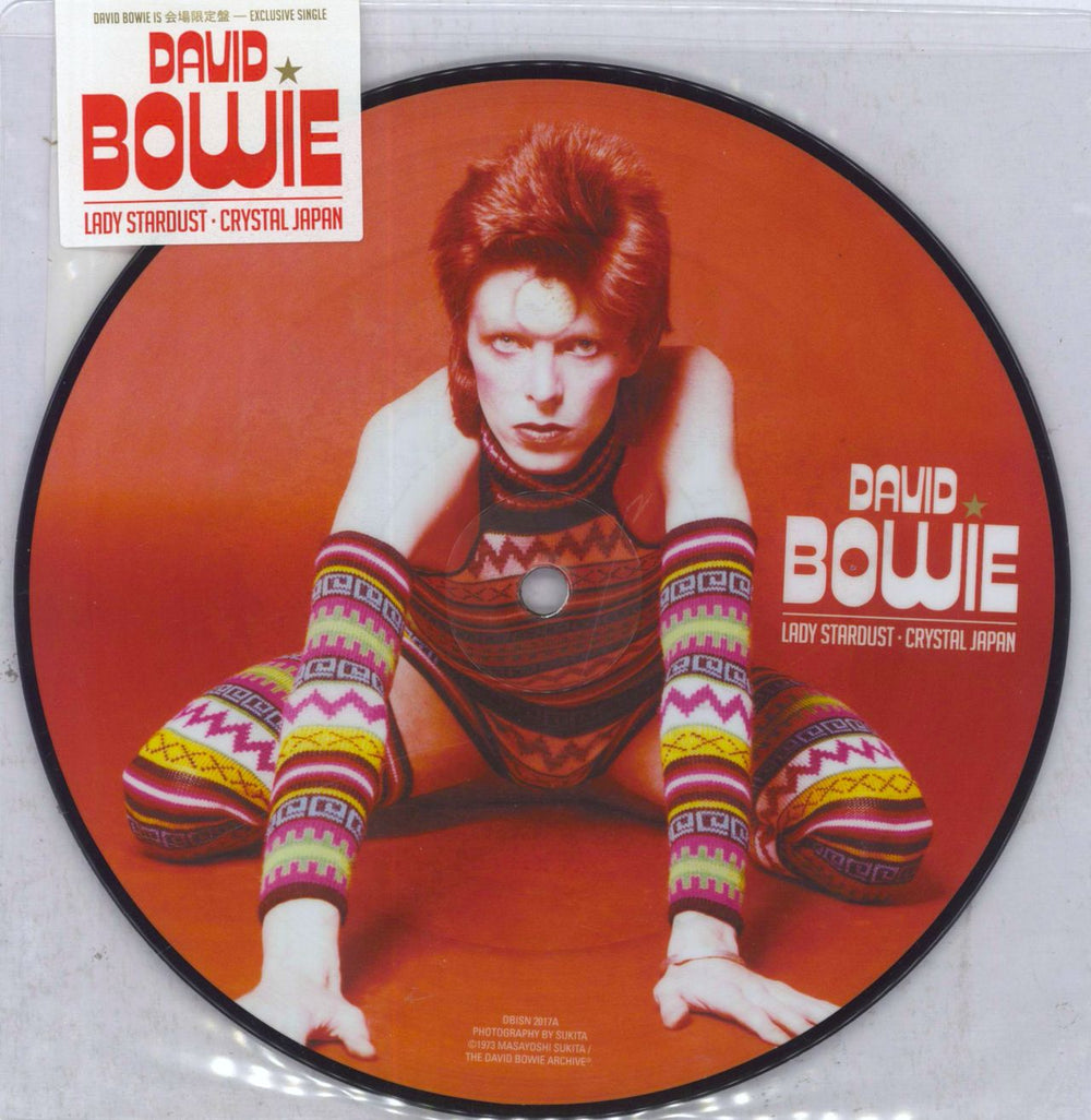 David Bowie Lady Stardust / Crystal Japan - Sealed Japanese Promo 7" vinyl picture disc (7 inch picture disc single) DBISN2017