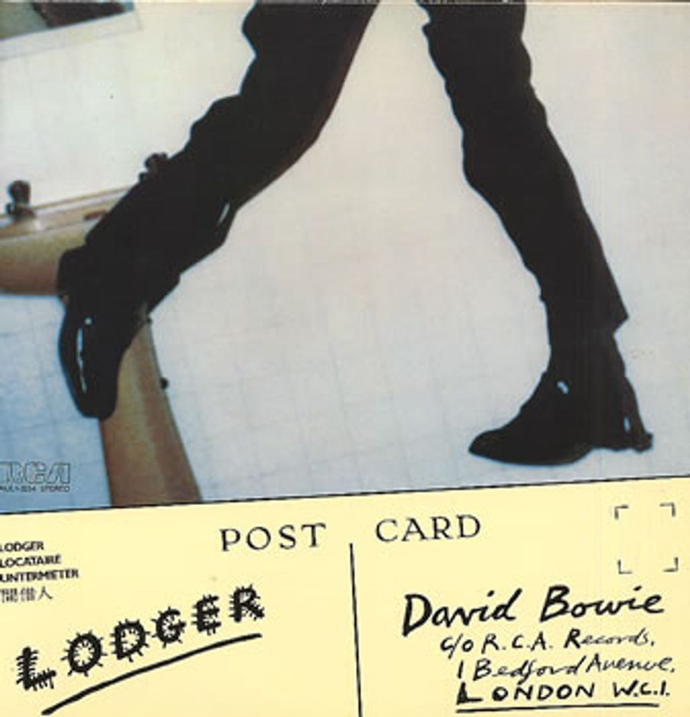 David Bowie Lodger + insert - EX Canadian vinyl LP album (LP record) AQL1-3254