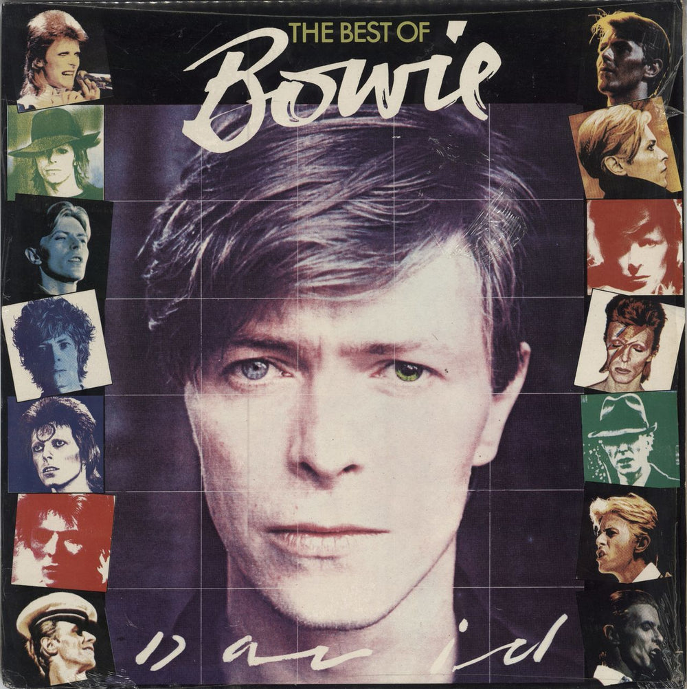 David Bowie The Best Of Bowie - Shrink UK vinyl LP album (LP record) NE1111