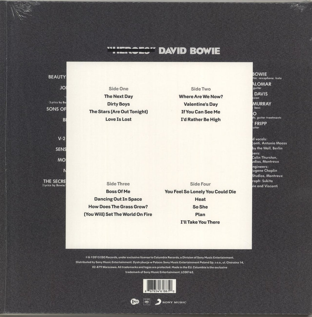 David Bowie The Next Day + CD UK 2-LP vinyl record set (Double LP Album) 887654618610