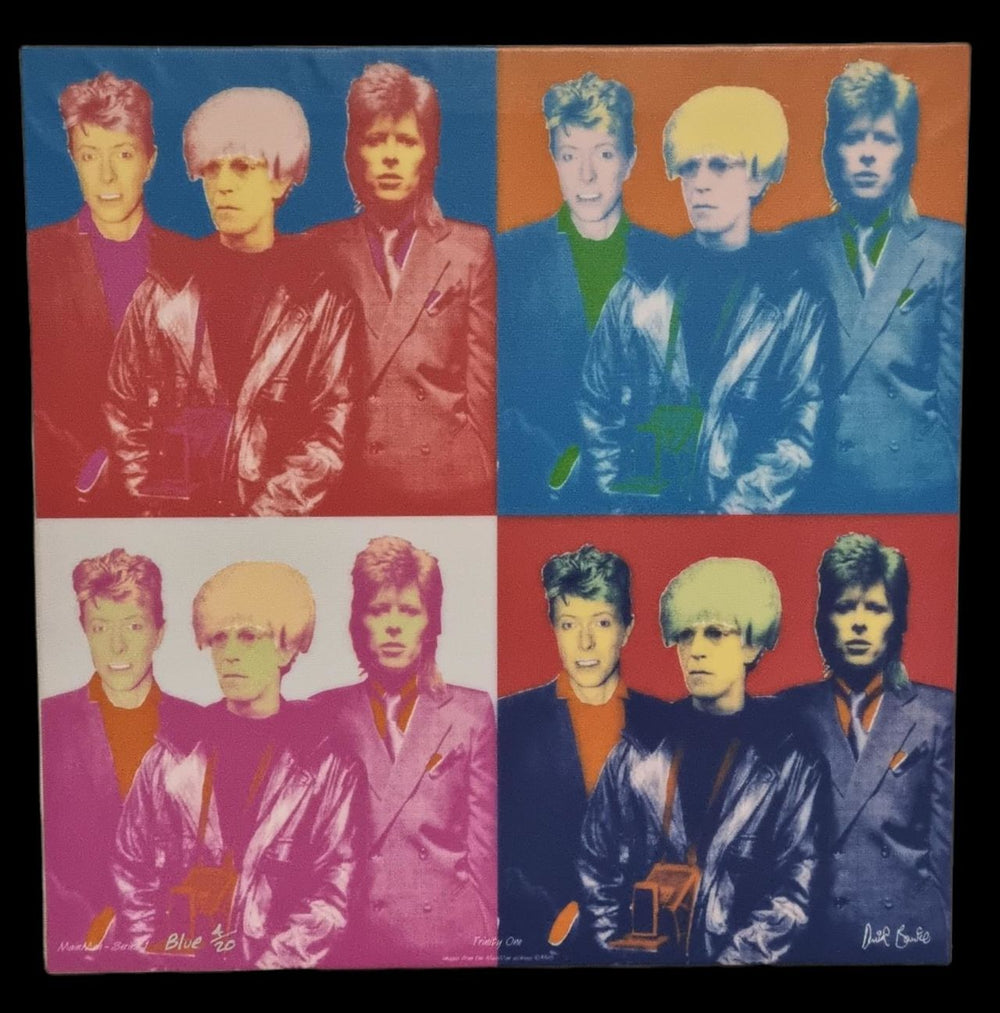 David Bowie Trinity One: A Tribute To Andy Warhol - 4 Repetitions UK artwork ARTWORK