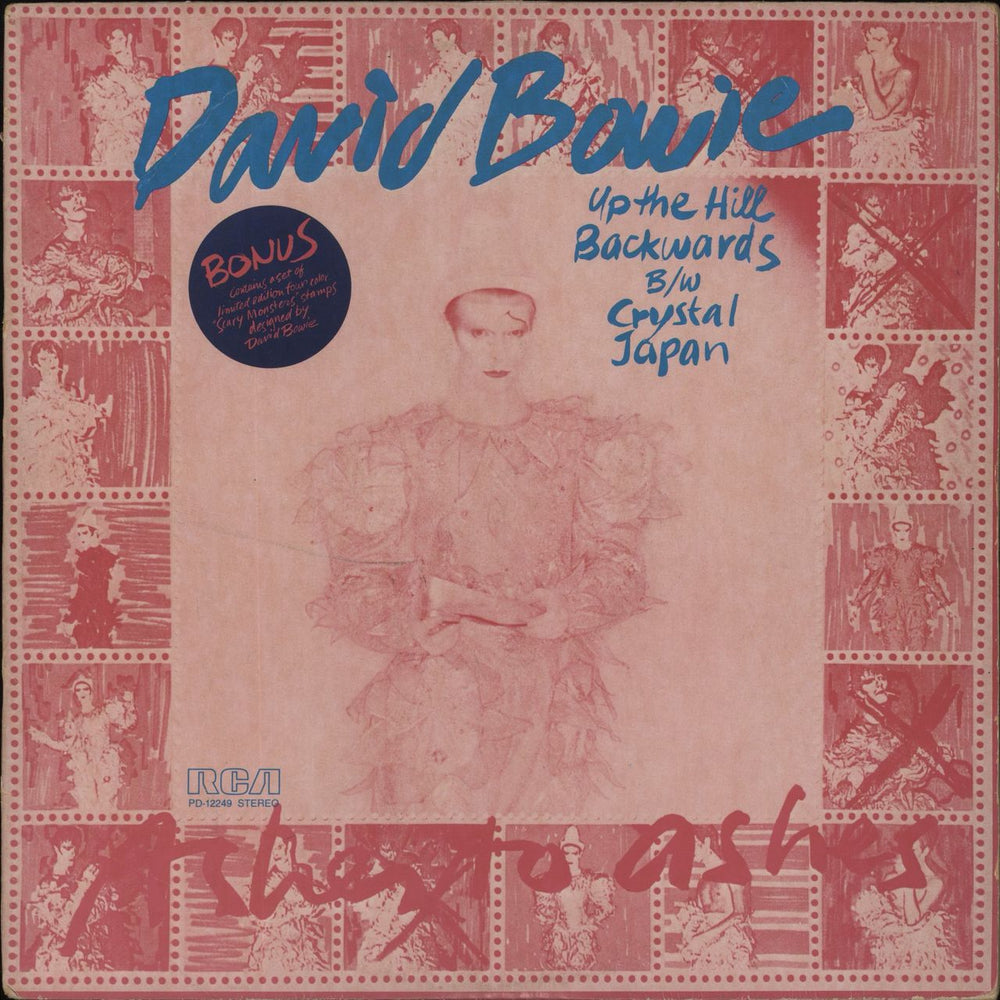 David Bowie Up The Hill Backwards + Stamps US 12" vinyl single (12 inch record / Maxi-single) PD-12249