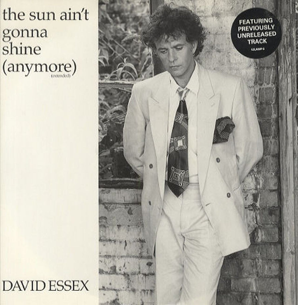 David Essex The Sun Ain't Gonna Shine (Anymore) UK 12" vinyl single (12 inch record / Maxi-single) 12LAMP6