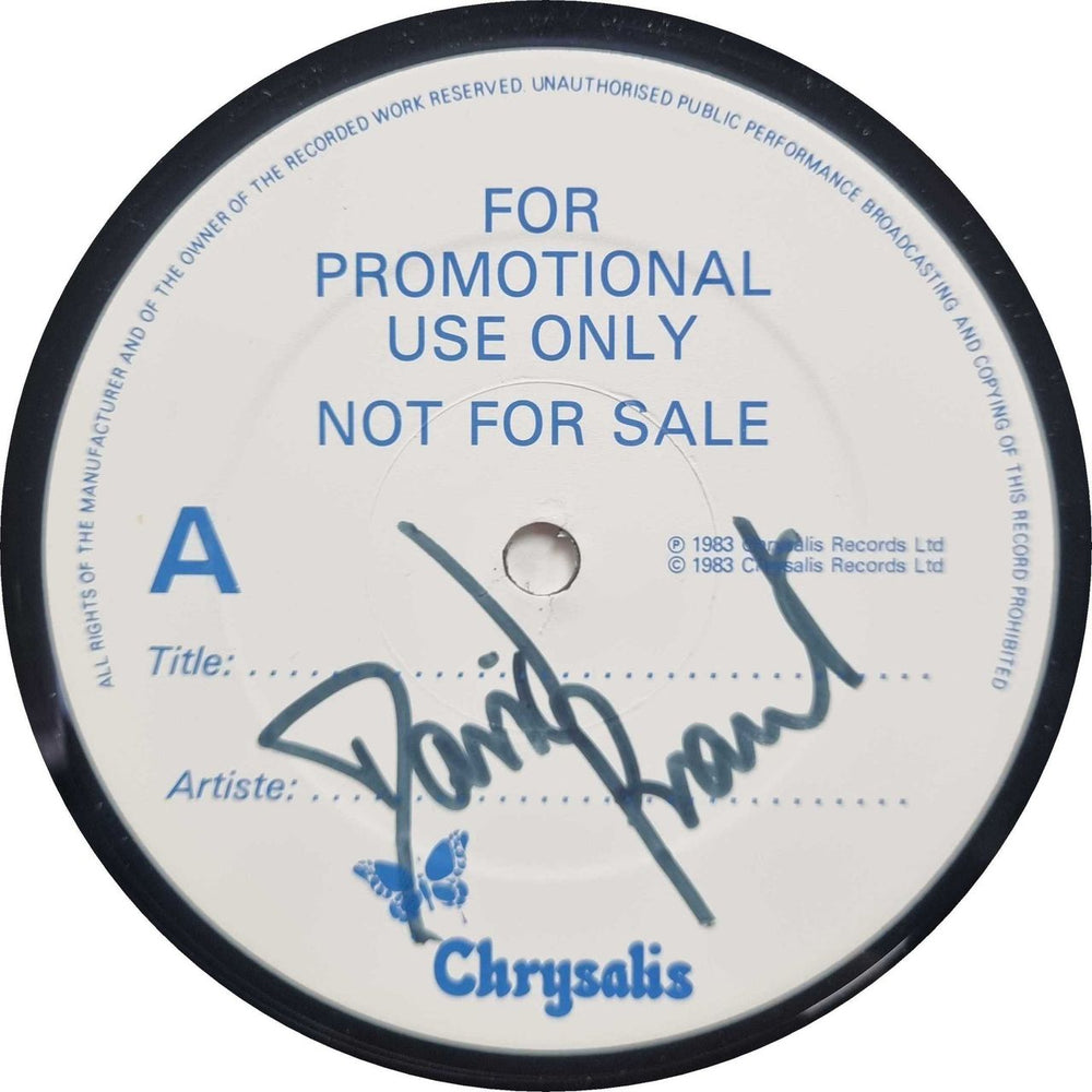 David Grant Stop And Go - White Label - Autographed UK 12" vinyl single (12 inch record / Maxi-single) GRANX1