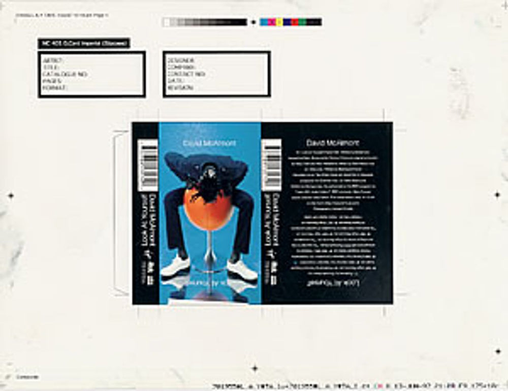 David McAlmont Look At Yourself UK Promo artwork PROMO ARTWORK