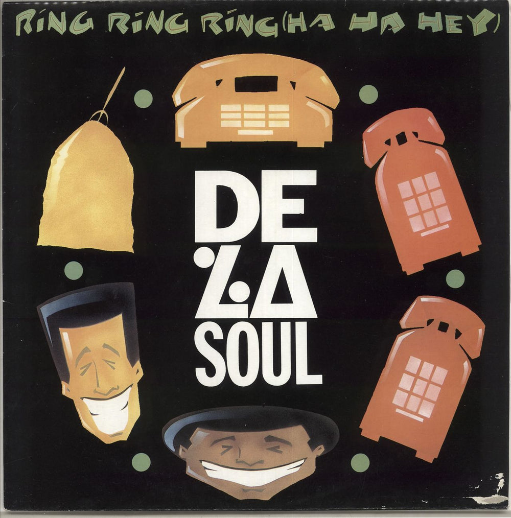 De La Soul Ring Ring Ring (Ha Ha Hey) UK 12" vinyl single (12 inch record / Maxi-single) BLR42T