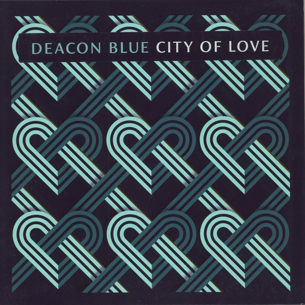 Deacon Blue City Of Love - Green Vinyl - Autographed Print UK vinyl LP album (LP record) 0214562EMU