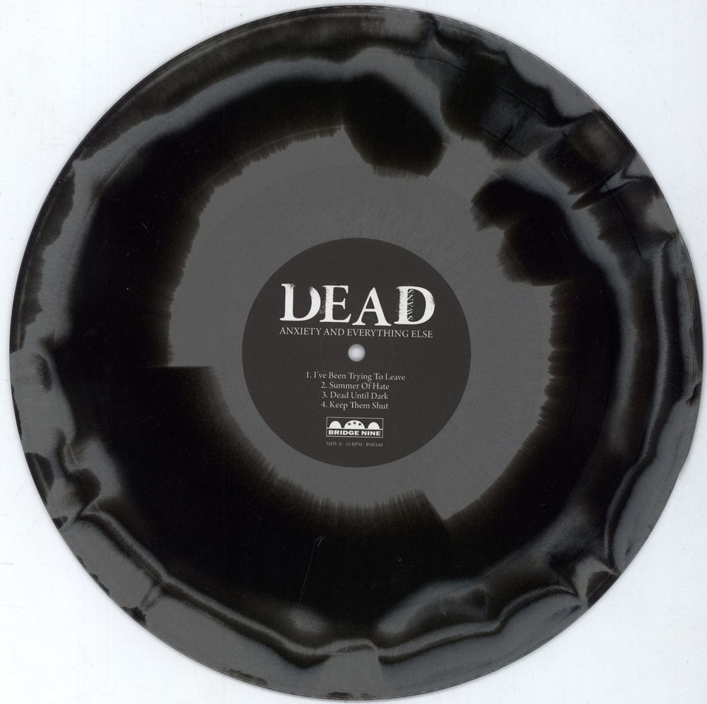 Dead Swans Anxiety and Everything Else - Grey and Black Swirl Vinyl US 12" vinyl single (12 inch record / Maxi-single) QNA12AN794826