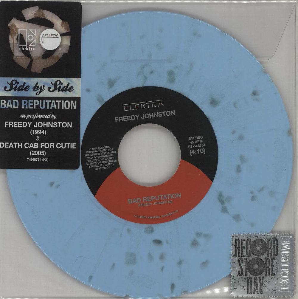 Death Cab For Cutie Bad Reputation - RSD15 - Blue Vinyl UK 7" vinyl single (7 inch record / 45) R7-548734