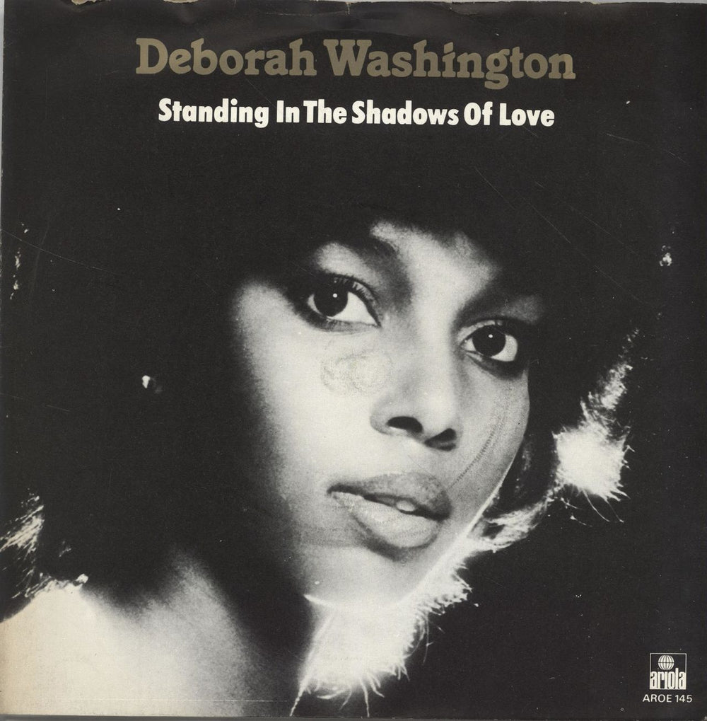 Deborah Washington Standing In The Shadows Of Love - Gold Vinyl + Sleeve UK 7" vinyl single (7 inch record / 45) AROE145