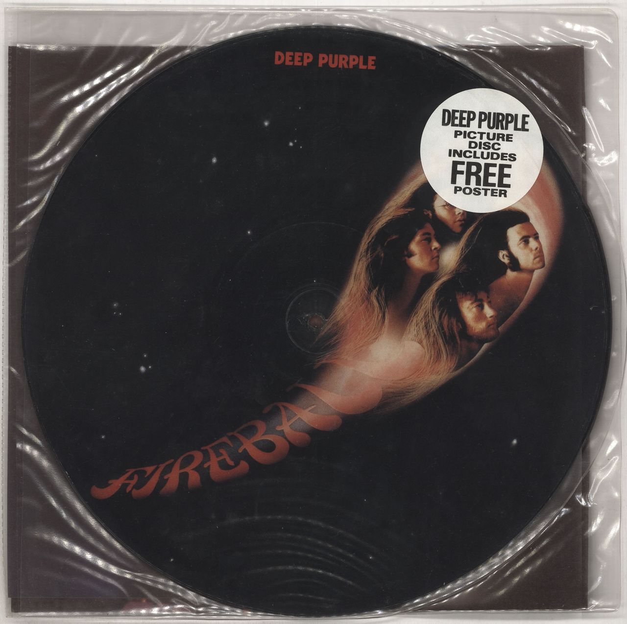 Deep Purple Fireball + Poster UK Picture disc LP — RareVinyl.com