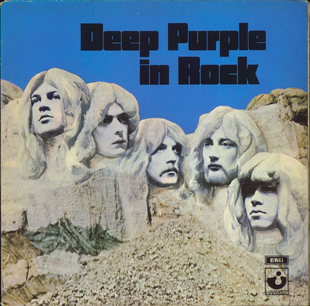 Deep Purple In Rock - Green vinyl Dutch vinyl LP album (LP record) 5C062-91442