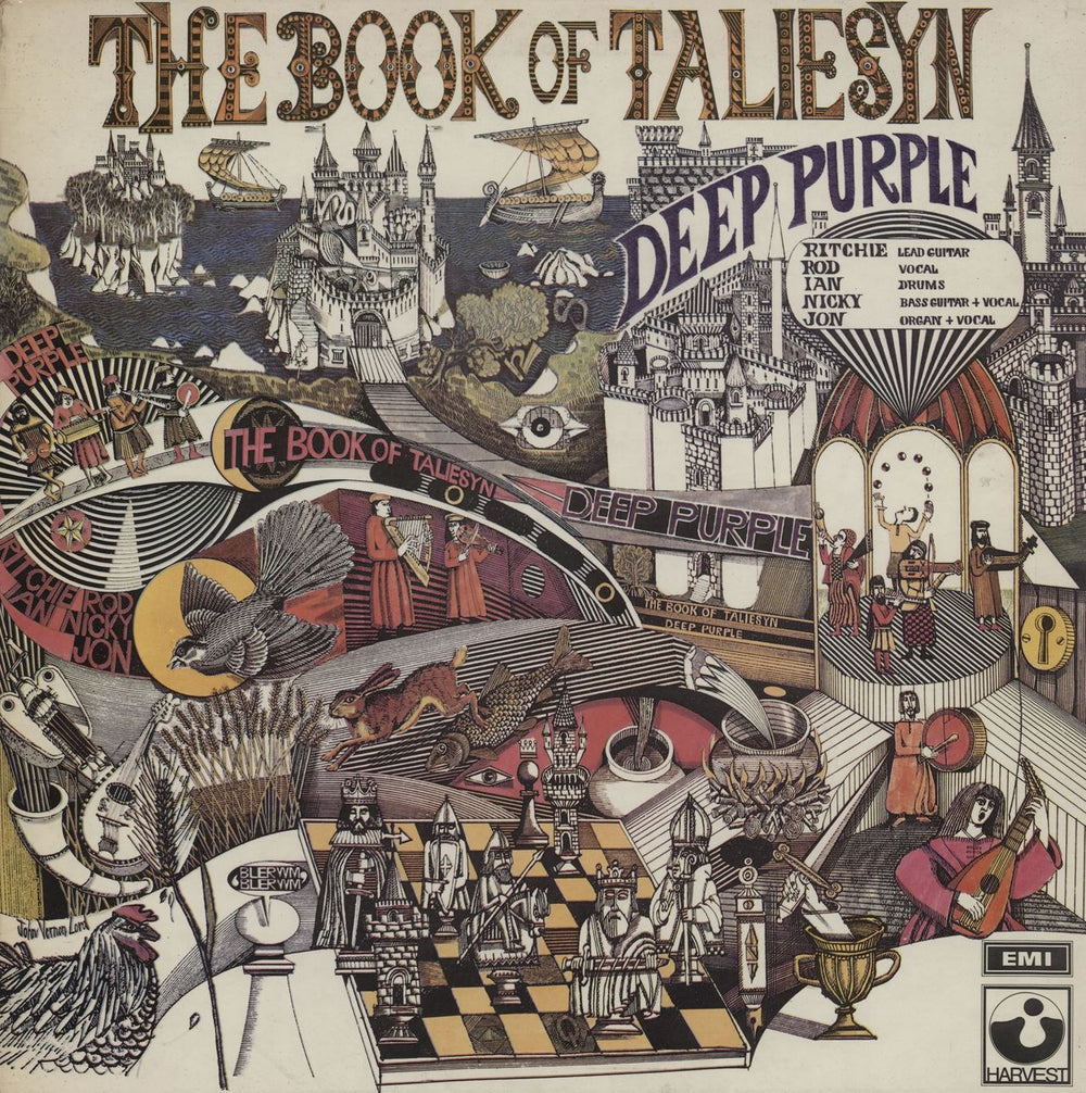 Deep Purple The Book Of Taliesyn - 3rd UK vinyl LP album (LP record) SHVL751