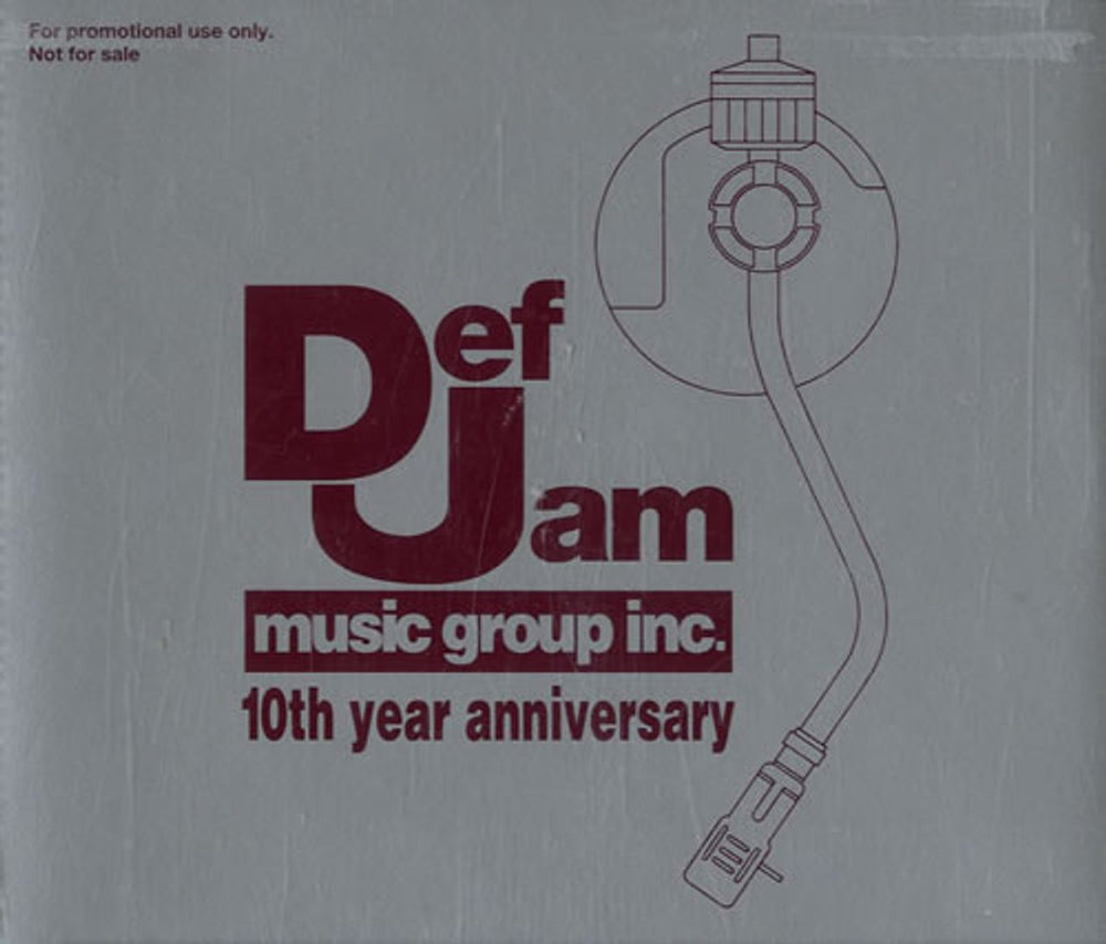 Def Jam Ten Year Anniversary UK Promo 4-CD album set PRCD-7105-2