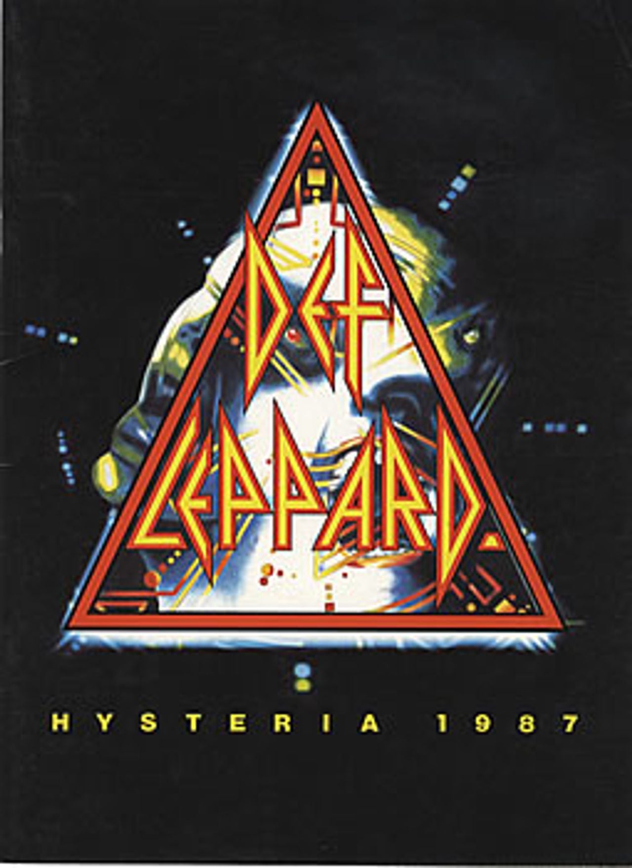 Def Leppard Hysteria 1987 UK tour programme PROGRAMME