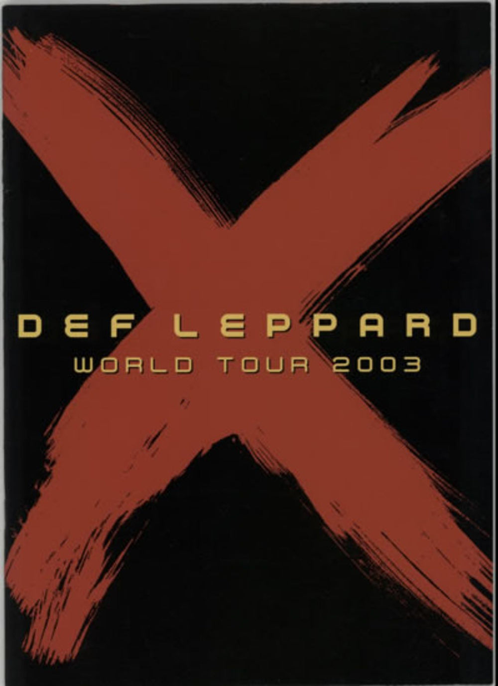 Def Leppard World Tour 2003 UK tour programme TOUR PROGRAMME