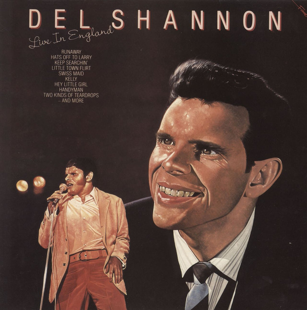 Del Shannon Live In England UK vinyl LP album (LP record) FA3020