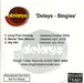 Delays Singles UK Promo CD-R acetate CD-R ACETAT