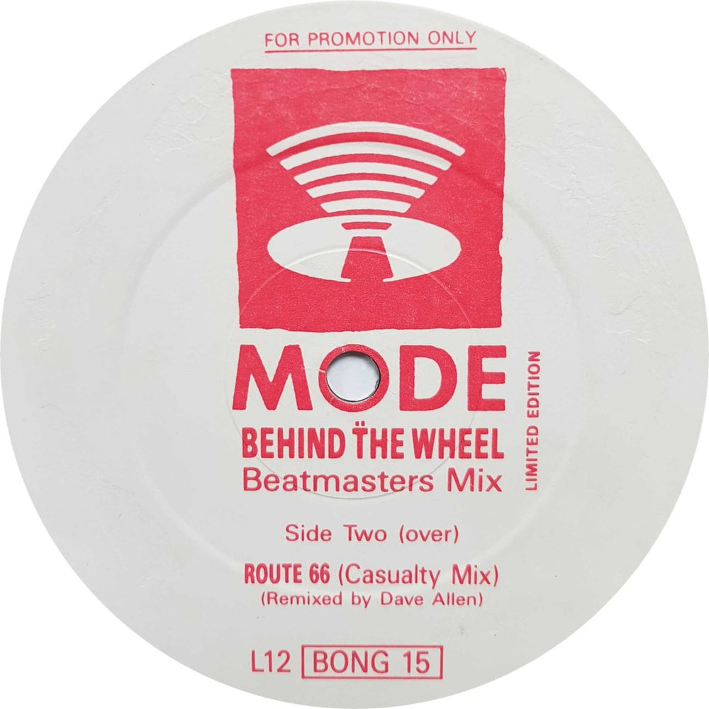 Depeche Mode Behind The Wheel - Beatmasters UK Promo 12" vinyl single (12 inch record / Maxi-single) L12BONG15