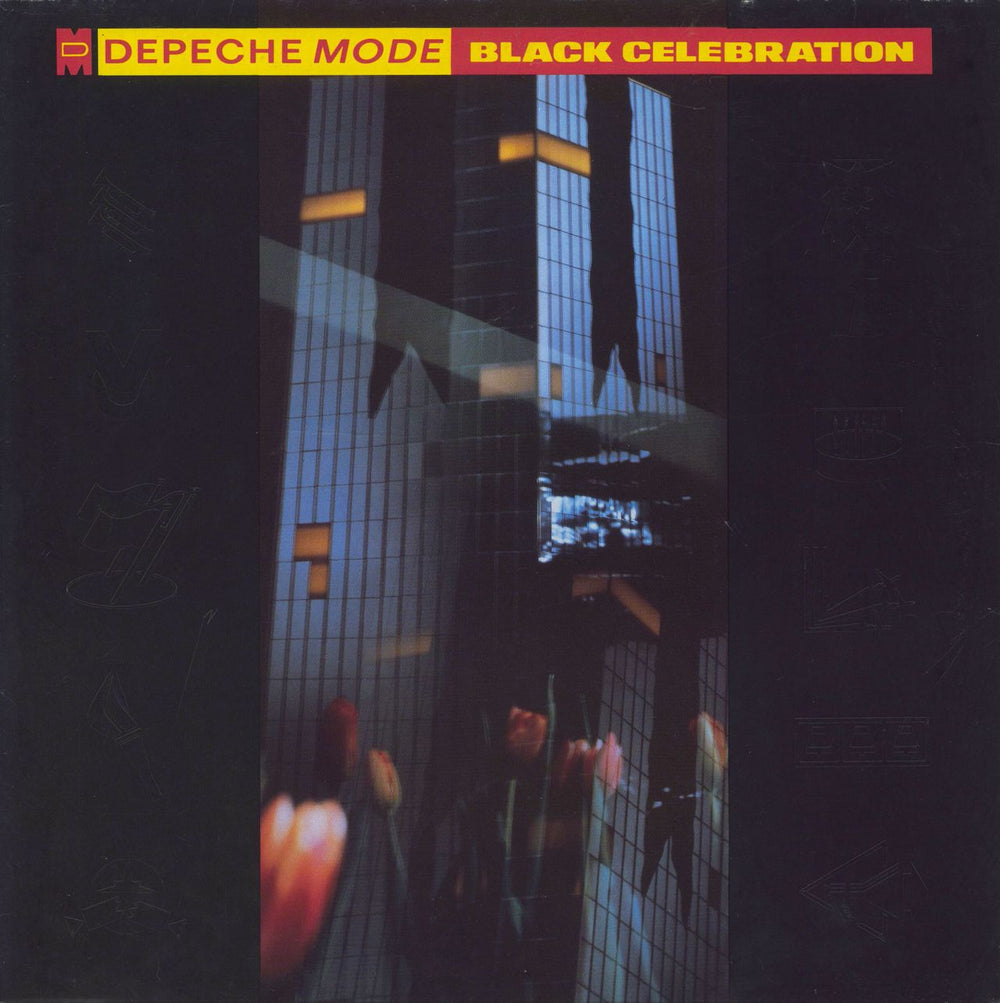 Depeche Mode Black Celebration - Grey Vinyl - Tour Stickered German vinyl LP album (LP record) INT146.818