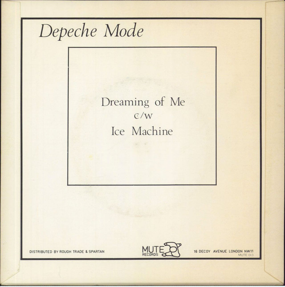 Depeche Mode Dreaming Of Me UK 7" vinyl single (7 inch record / 45)