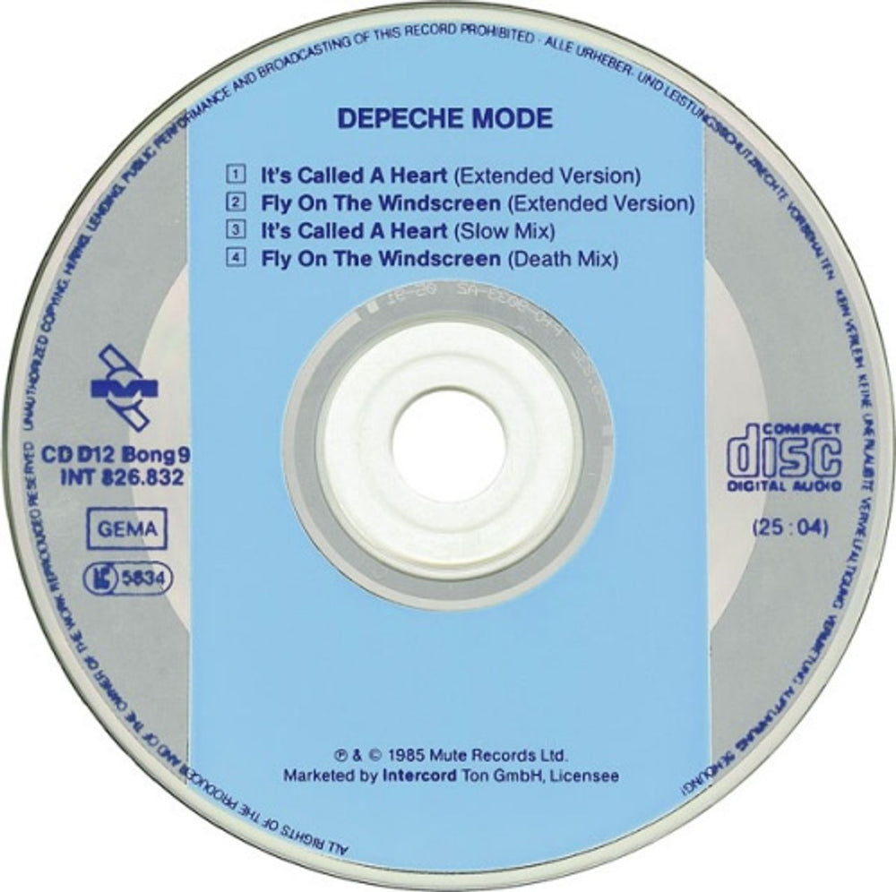 Depeche Mode It's Called A Heart - Original German CD single (CD5 / 5") DEPC5IT39444