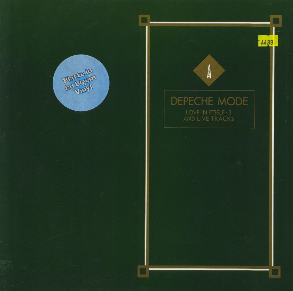 Depeche Mode Love In Itself 2 - Yellow German 12" vinyl single (12 inch record / Maxi-single) INT126.838