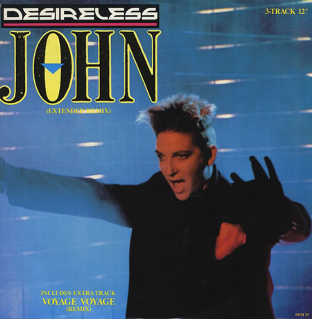 Desireless John UK 12" vinyl single (12 inch record / Maxi-single) DESIT3