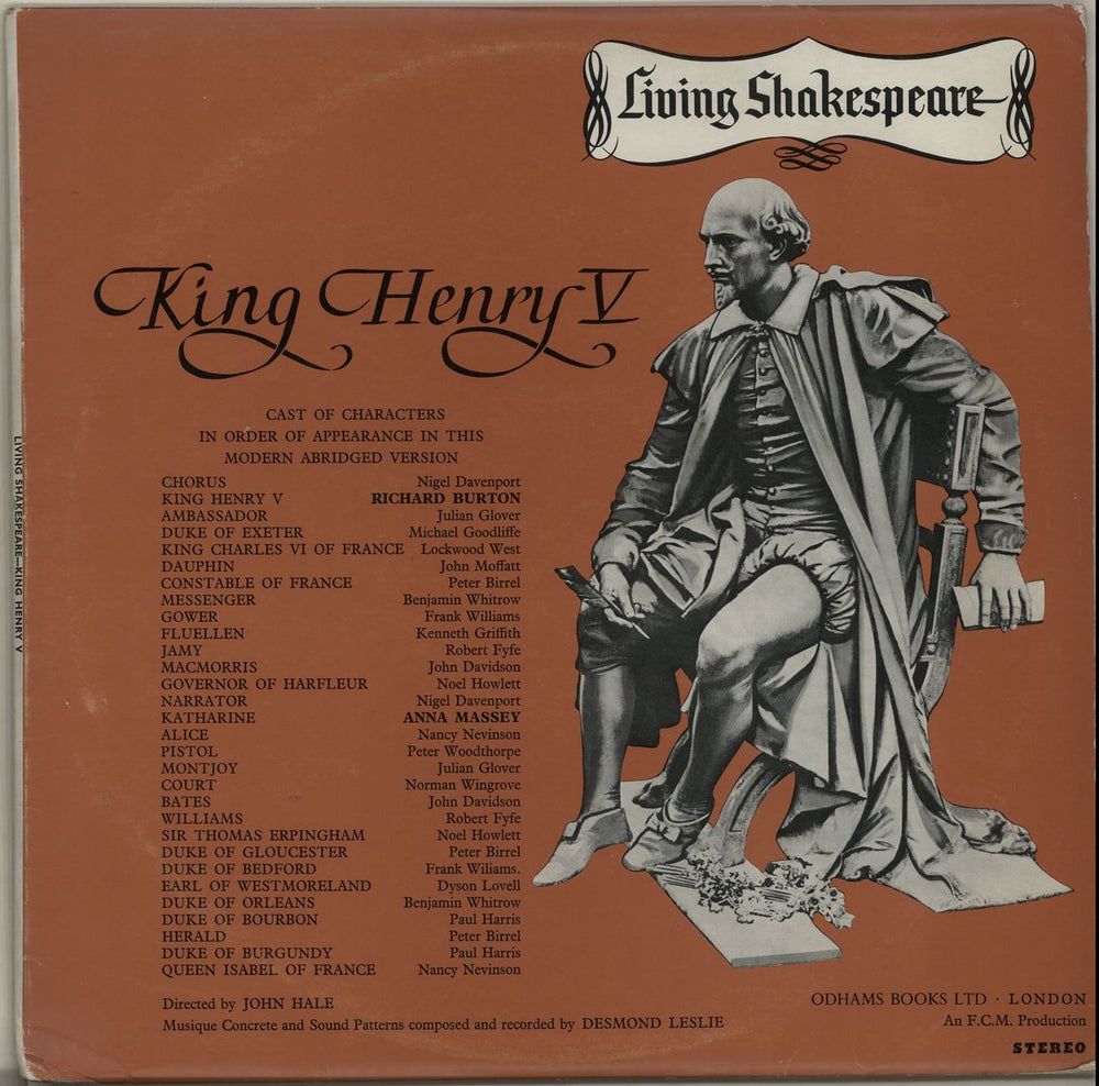 Desmond Leslie King Henry V UK vinyl LP album (LP record) DEOB5AS