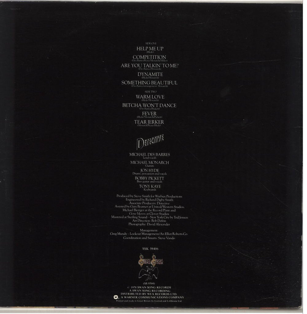 Detective It Takes One To Know One UK vinyl LP album (LP record)