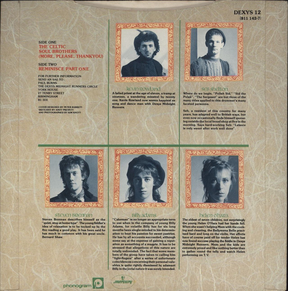 Dexys Midnight Runners The Celtic Soul Brothers UK 7" vinyl single (7 inch record / 45)