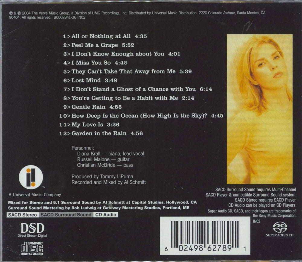 Diana Krall Love Scenes US super audio CD SACD