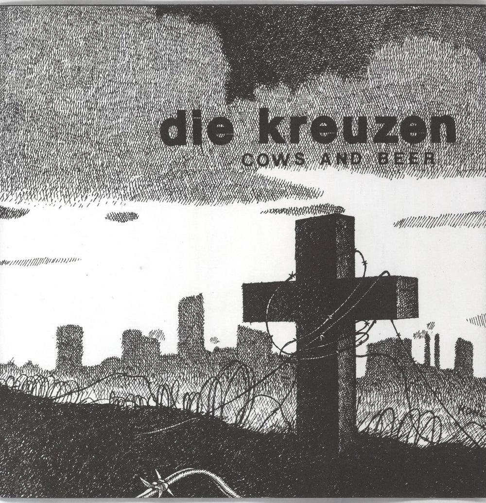 Die Kreuzen Cows And Beer - RSD14 - Blue Vinyl US 7" vinyl single (7 inch record / 45) BCR167