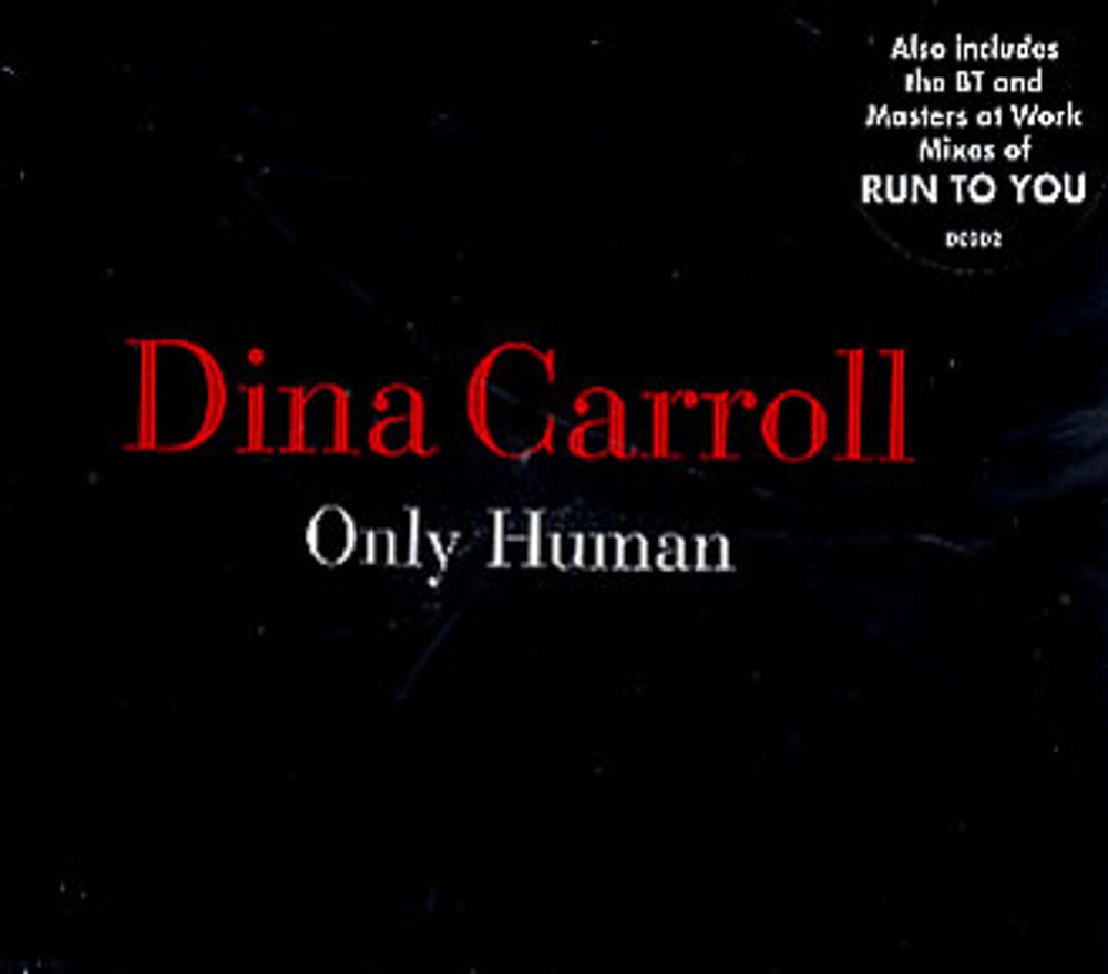 Dina Carroll Only Human UK CD single (CD5 / 5") DCDD2